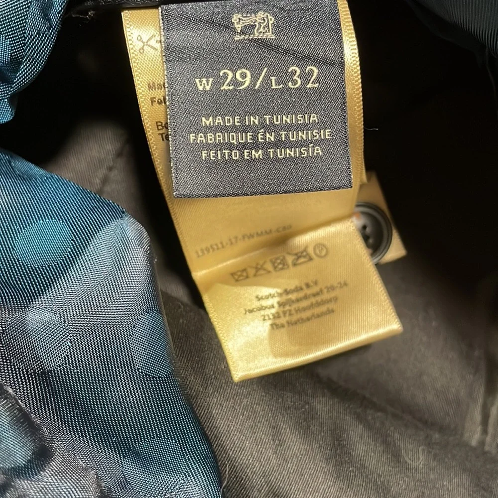 Scotch & Soda black velvet slacks // Stuart fit - Picture 5 of 5